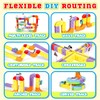 Electric Train Set for Kids, 32 Piece STEM Track Building