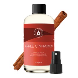Aroma Country Apple Cinnamon Diffuser Oil - Luxury Essential Oils for Diffuser Refill & Air Freshener Room Spray - Long-Lasting & Natural Home Fragrance, Apple Cinnamon Scented Oil (8.5 Fl. oz)