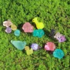 Crrezhai Tiny Resin Animal Min Garden Figurines Decor Ornament for