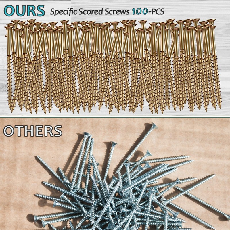 105PCS Squeaky Floor Repair Kit with 5 Tools and 100