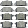 8pcs Front Rear Disc Brake Pads Kit For Honda For