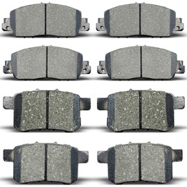 8pcs Front Rear Disc Brake Pads Kit For Honda For Accord 2013-2017 (D1654/D1451)