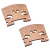 TUOREN 2pcs Violin Bridge 4/4 Full Size Fine Grade Maple