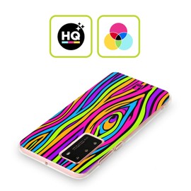 Head Case Designs Neon Holzoptik Soft Gel Handyhülle Hülle kompatibel mit Honor 9A