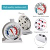 Vilike Fridge Thermometer(-20~80)3Pcs, 4 Color Scope/Stainless Steel Freezer Thermometer,With Hook