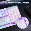Free wolf M104 Wireless Gaming Keyboard with Numeric Keypad Tri-Mode(2.4Ghz/Wired/Bluetooth)