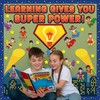 POSLIUE Super Themed Hero Bulletin Board Decorations - 63pcs Back