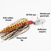 VZU Chatterbait Pike Bait Set, Pre-Assembled Rubber Bait, Sinking Predator