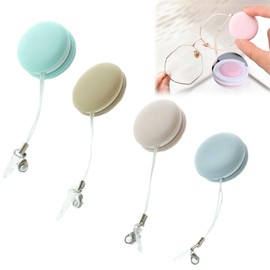 Macaron Phone Screen Cleaner Wipe, 4PCS Screen and Eye Glass Brush Cleaner Ball, Preserve Cell Phone Cleaner, Macaron Mobile Phone Screen Wipe Pendant, for Phones, Glasses, Tablet Screens etc