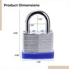 Padlocks with Same Key, Laminated Padlock 12 Pack, Heavy Duty