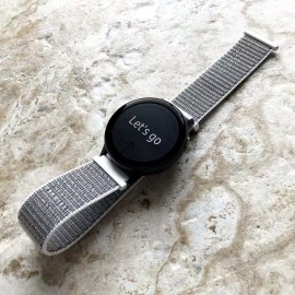 NICKSTON Seashell Color Nylon Hook & Loop Strap for Garmin Forerunner 55 165 245 645 -B20