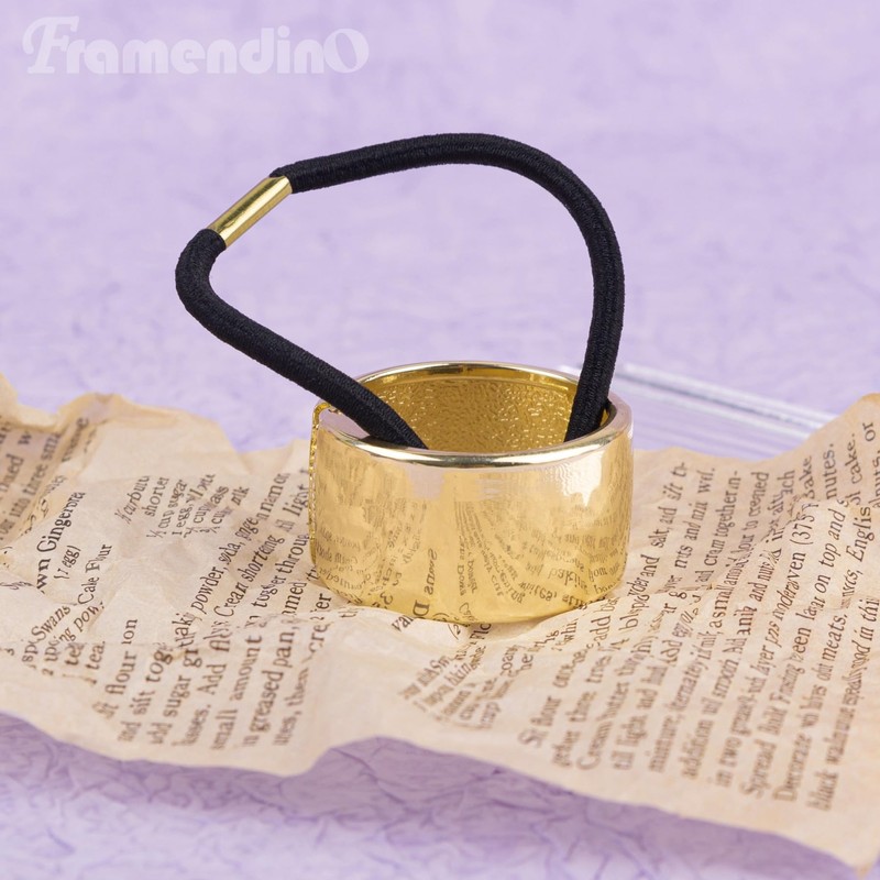 Framendino, soporte para coleta de caballo de metal dorado, para