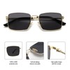 GUVIVI Rectangle Sunglasses for Womens Mens 2024 Y2k Sun Glasses