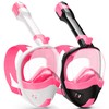 Full Face Snorkel Mask, Snorkeling Gear for Adults Kids with