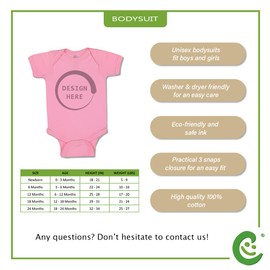 Cute Rascals Baby Bodysuit My Tia Loves Me Boy & Girl Baby Clothes Funny Cotton Soft Pink Design Only 24 Months