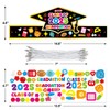 Class of 2025 Graduation Caps Paper Crafts Stickers 12 Pack