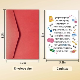 hvdler Funny Father's Day Card from The Dog, Happy Fathers Day Card for Dog Dad, Wish You a Very Happy Dog Dad Day