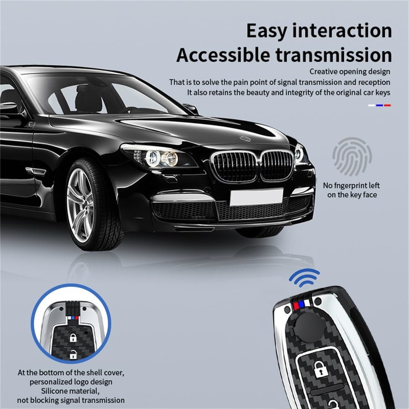 HIBEYO 3 Button Key Fob Cover Compatible with Nissan Altima