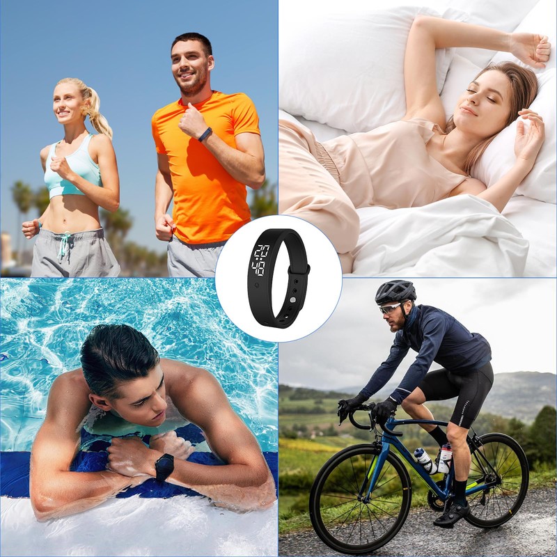 FOGARI Vibration Alarm Clock Memory Clock Vibration Alarm Clock up