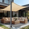 10ft Sun Shade Sail Pole 1 Pack - Outdoor Sunshade