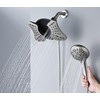 GRICH 2.5GPM Shower Heads with Handheld Spray Combo: 2 in