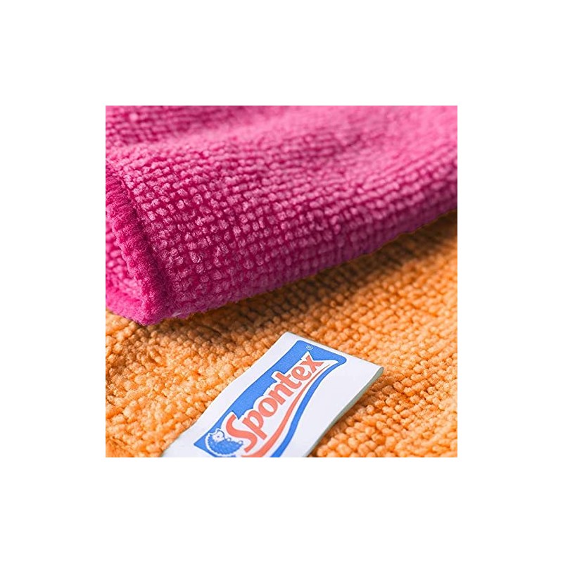 Spontex Microfibre Multi-Purpose Cloths - Pack of 8 x 3,