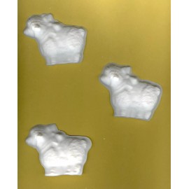 Plaster of Paris Sheep with ribbon plaster of Paris painting project! Set of 6!