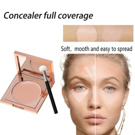 Under Eye Colour Corrector,Long Lasting,Hydrating Colour Corrector Dark Circles,Light skin Under Eye Brightener,Eye Brightener with Brush,Undereye Corrector Concealer for Women Men