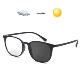 anteojos de lectura bifocalismo gris fotocromismo +1.00 Fuerza Hombres Mujeres Ligero TR90 Marco de Transición Lectores anteojos