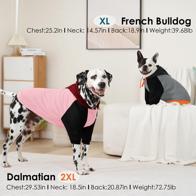 AOFITEE - Sudadera con capucha extragrande para perro, sudadera básica