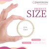 JASVERLIN Glitter Blonde Hair Scrunchie - Damage-Free Ponytail Holder for