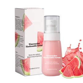 Watermelon Niacinamide Serum for Hydration, Hydrating Serum with Watermelon Extract for Radiant Glow, Niacinamide Serum for Glowing Skin, Moisturising Face Serum with Watermelon to Repair and Brighten