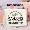 UPNEGE Funny Mahjong Makeup Bag Gifts for Women Mahjong Players