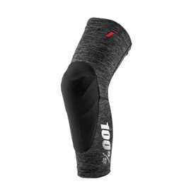 100% PROTECCIONES Unisex Adult Teratec Knee Guards Heather Grey/Black-XL Knee Support, Mottled Grey/Black (Multicoloured)
