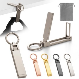 Bag Hanger, No Installation Required, Load Capacity 39.7 lbs (18 kg), Bag, Hook, Large Size, Bag Hanger, Pearl Nickel Color