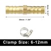 X AUTOHAUX 1 Set 8mm Copper Hose Barb Fitting Connector