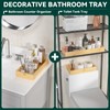 Lixple Bamboo Drawer Organizer, Small Silverware Organizer for Kitchen Drawer,