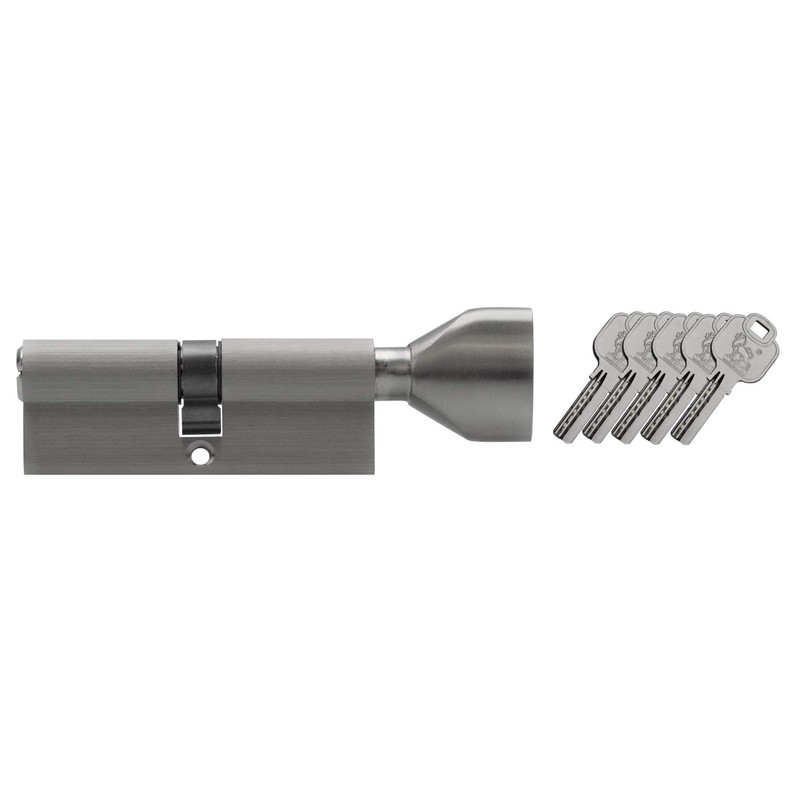 Knob Cylinder KSN 90 mm 45/45 with 5 Keys