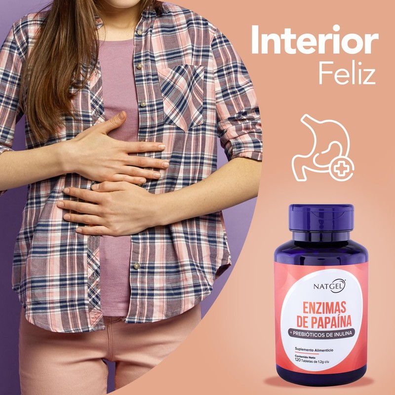 DIGESTIVE ENZYMES | Enzimas digestivas de Papaína + Prebioticos de