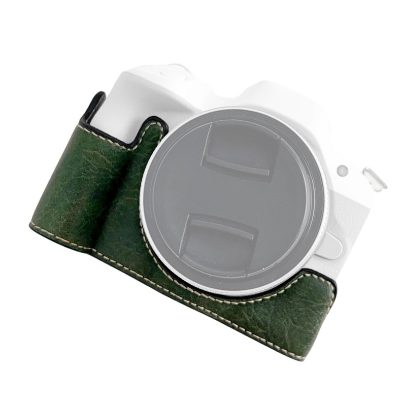 Digital Camera Bottom Protective Case PU Leather Camera Bag with