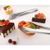 2PCS 7inch Silver Food Serving Tongs Stainless Steel Buffet Tongs