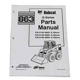 Bobcat 863 Skid Steer Parts Catalog - Part Number # 6900954