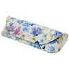 Pearl 092913 Glasses Case Semi-Hard Magnetic HA-136 Botanical Flower Blue