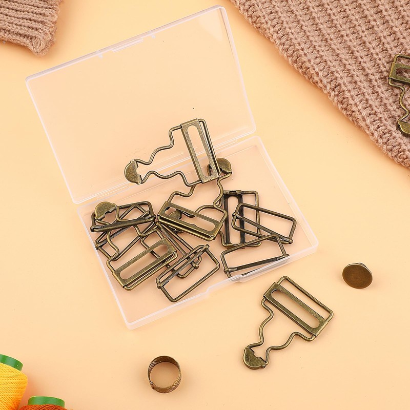 6 Sets Overalls Buckles, Metal Overall Replacement Clasp Clips with