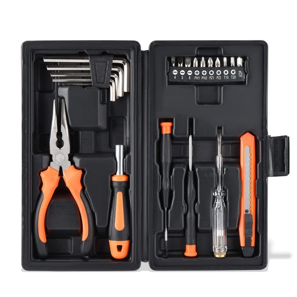 LAND 22-Piece Tool Kit General Household Tool Set Cutting Plier
