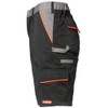 Planam Size 4XL Men's Visline Shorts, Black, Orange, Zinc, Model