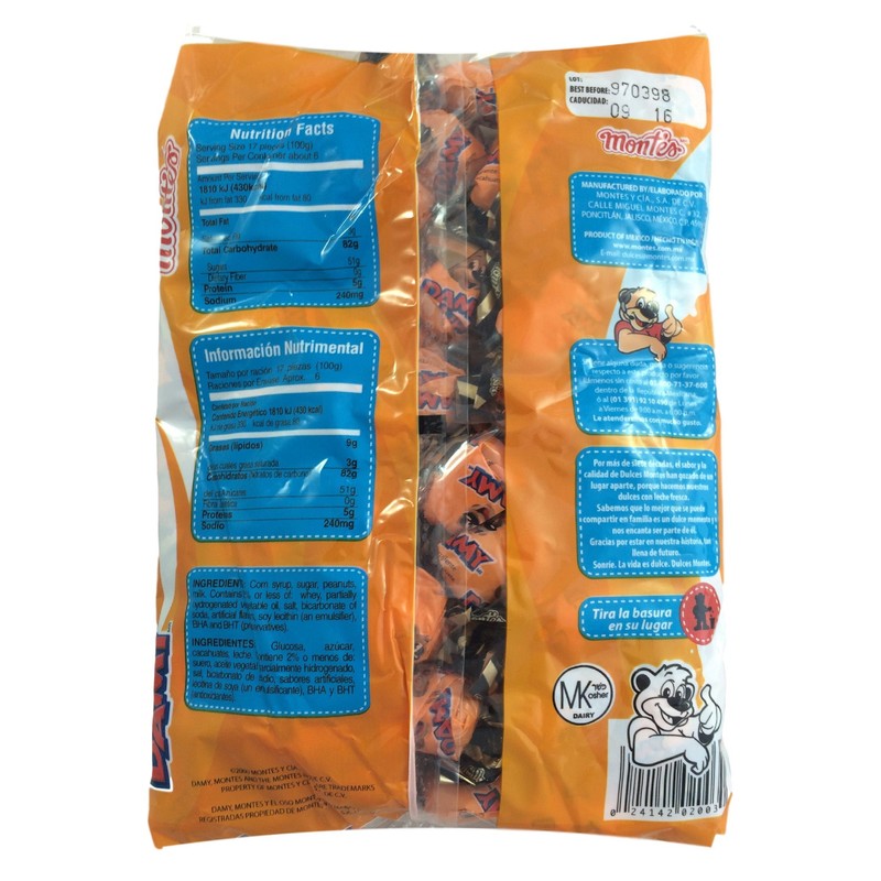 Damy Milk Peanut Crunch Candy 100pcs (Net Weight 20.1oz)