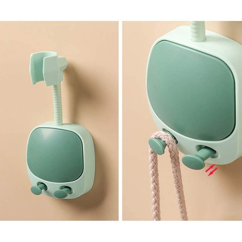 2 PCS Shower Head Holder, Upgrade Universal 360 Degree Adjustable