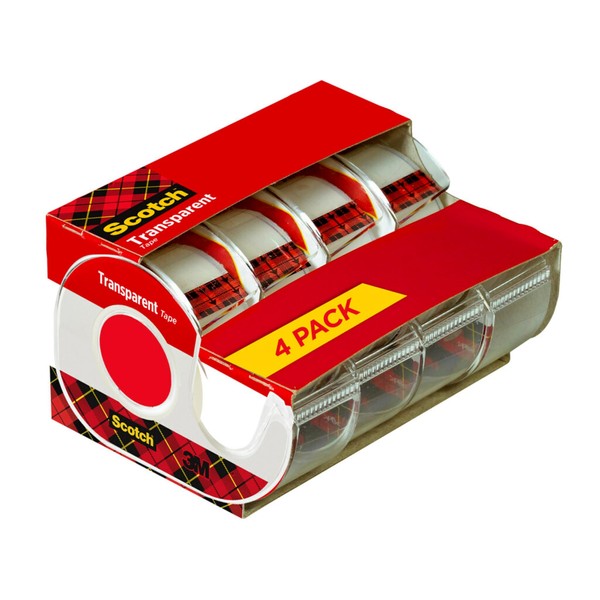 Scotch Transparent Tape, Versatile, Clear Tape Engineered for Office and
