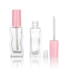 COSIDEA 30 pcs 10ml Pink Empty glass lip gloss tubes lipgloss tube container bottles for oils liptin packing whole sale in bulk